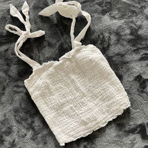 Abercrombie & Fitch Smocked Tie strap tank